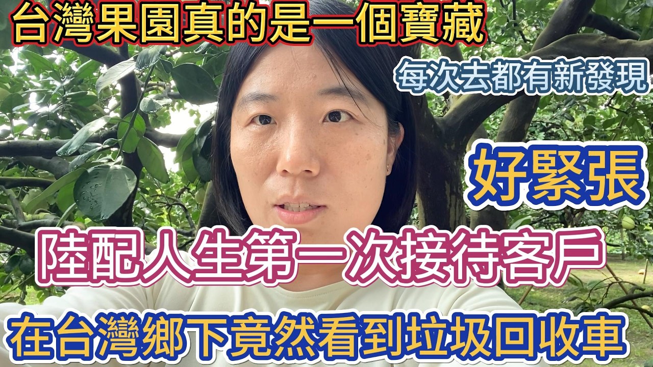 台灣果園真的是一個寶藏,每次去都有新發現 | 陸配人生第一次接待客戶,好緊張 | 在台灣鄉下竟然看到垃圾回收車 縮圖