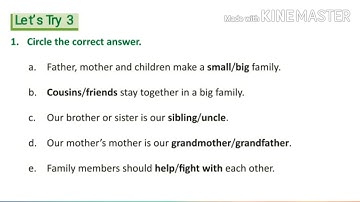 EVS Class-1(Topic- My family )Part-2 by Shreya Ojha