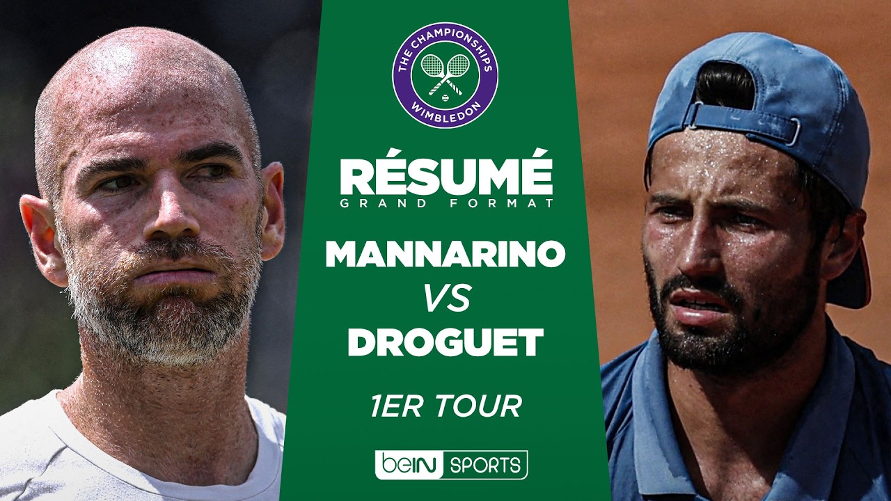 WIMBLEDON : Adrian MANNARINO vs Titouan DROGUET | 1er tour