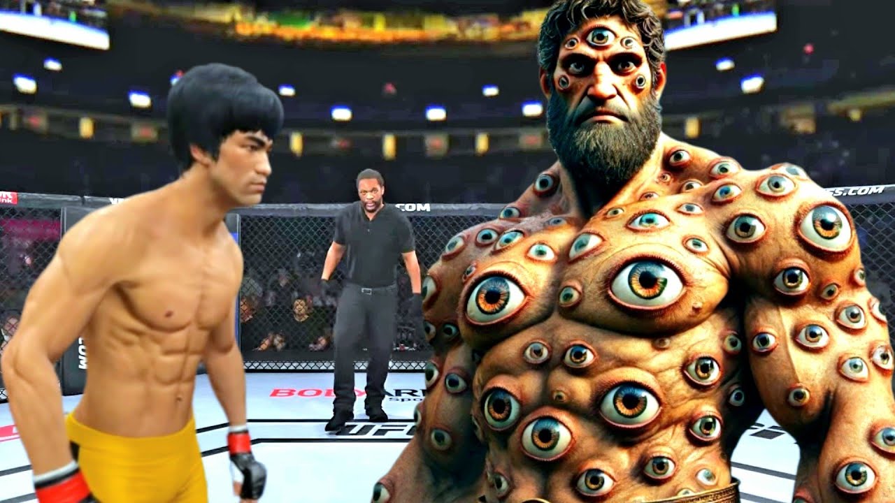 PS5 Pro | Брюс Ли против Супервоина Глазного Титана (EA Sports UFC 4)
