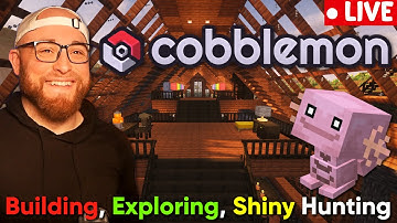Cobblemon 1.7 Mount Update LIVE! Shiny Hunting, Exploring and Creative Building