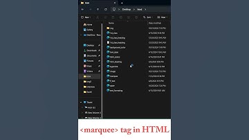 Marquee tag in HTML #html #marqueetag #code #scrollingtext