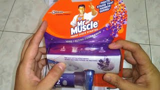Unboxing Mr Muscle Fresh Dish Toilet Cleaning