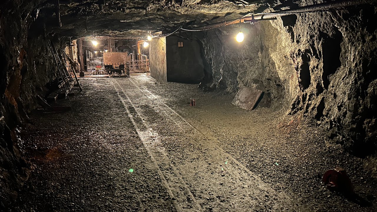 Exploring the mine at the The No. 9 Coal Mine in Lansford, PA