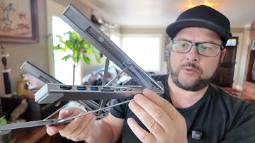 Super Portable Laptop Docking Station Stand, USB C 8 in 1 USB C Hub with 4K HDMI,