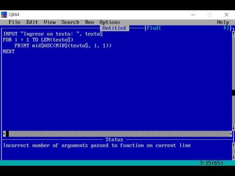 Tutorial QBasic Capítulo 27: ASCII