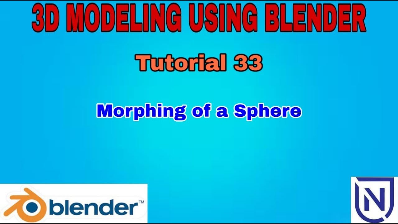 Morphing of a Sphere using Blender