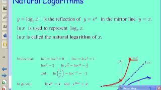 Eulers Number and Natural Log