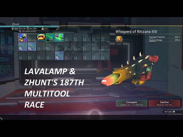 No Man's Sky - Lavalamp & Zhunt's 187th Multitool Race - YouTube