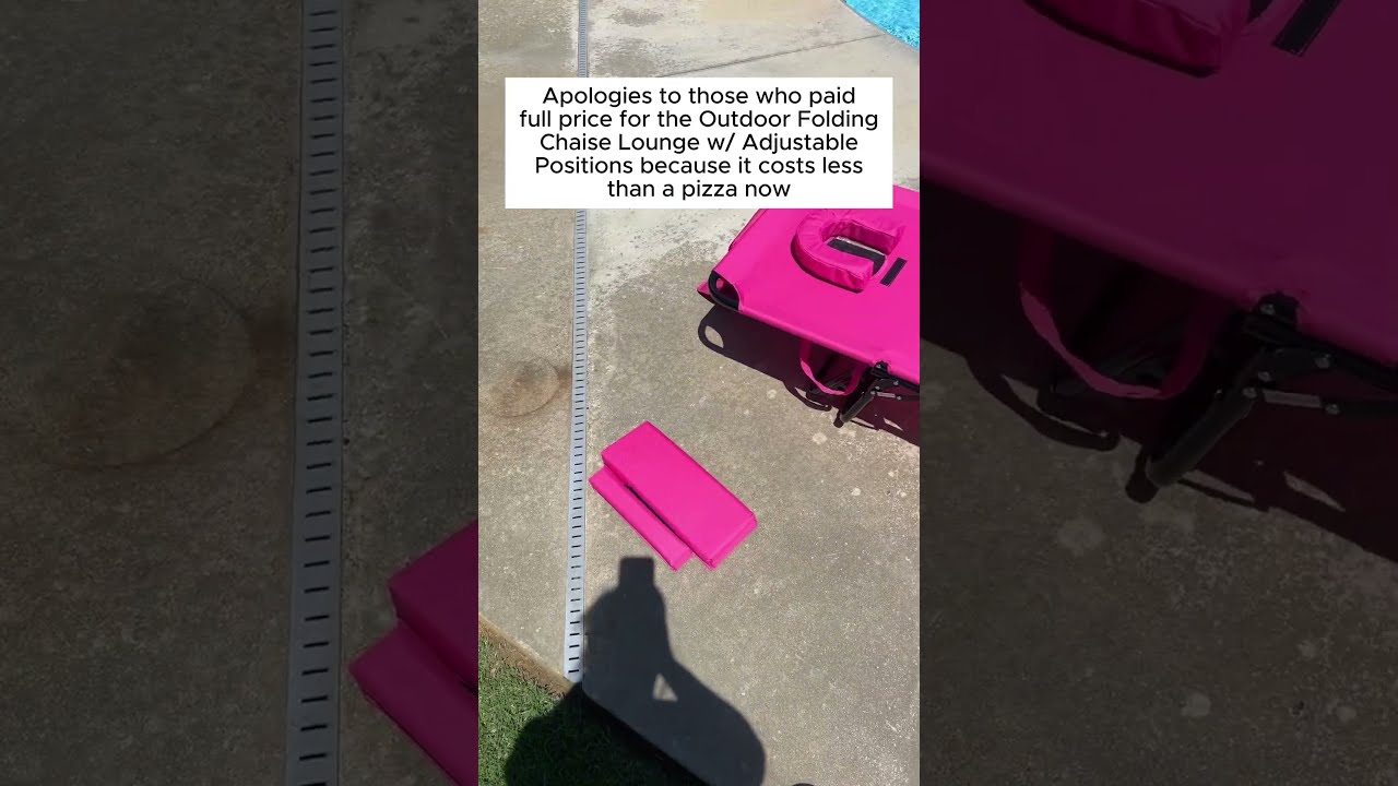 Perfect summer lounge chair for relaxing by the pool! 