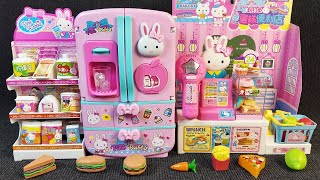 31 Minutes Satisfying with Unboxing Pink Rabbit Refrigerator Gourmet Refrigerator ASMR | Review Toys