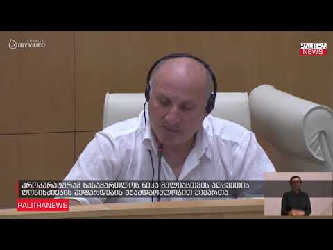 პროკურატურამ სასამართლოს ნიკა მელიასთვის აღკვეთის ღონისძიების შეფარდების შუამდგომლობით მიმართა