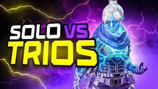 ¡TE DEMUESTRO COMO JUGAR SOLO vs TRIOS! en APEX LEGENDS