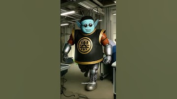 Dragon Ball Z turned into Robots || King Kai || 👑 #shorts #livingcartoon #dbz #aivideo