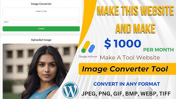 How to Create Image Converter Tool Website | Get AdSense Approval Easily |  image converter