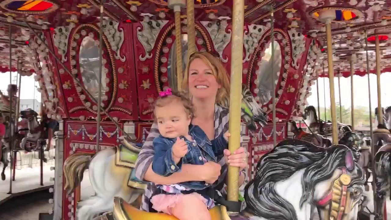 First carousel ride. - YouTube