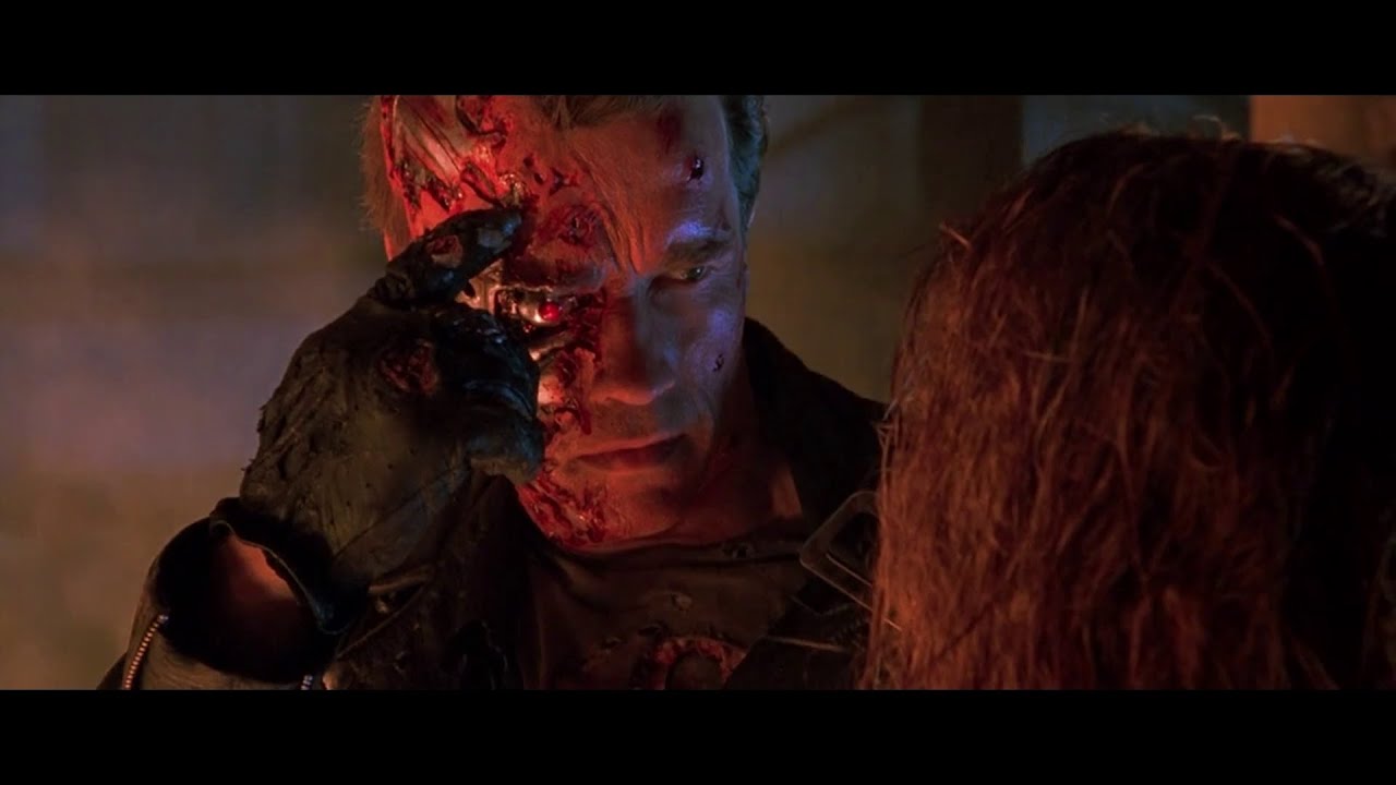 Terminator Crying Time to say goodbye scene - Terminator 2 (1991) HD - YouTube
