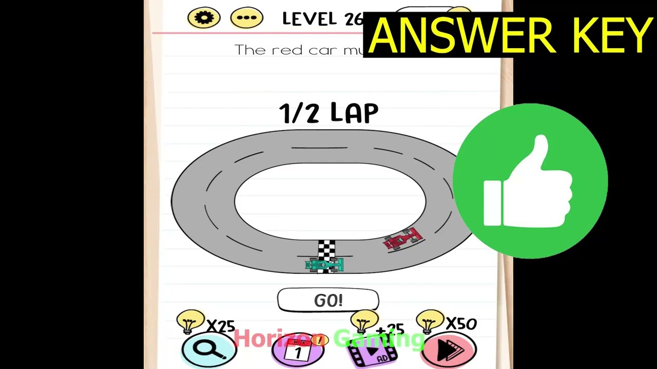 Brain Test Tricky Puzzles LEVEL 262 The red car must win