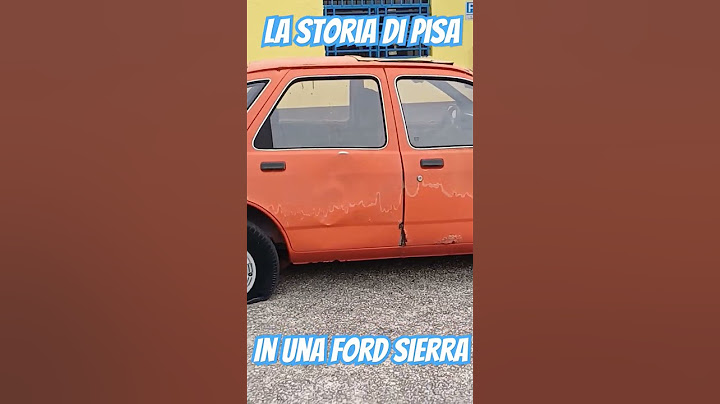 La Storia di Pisa in una Ford Sierra