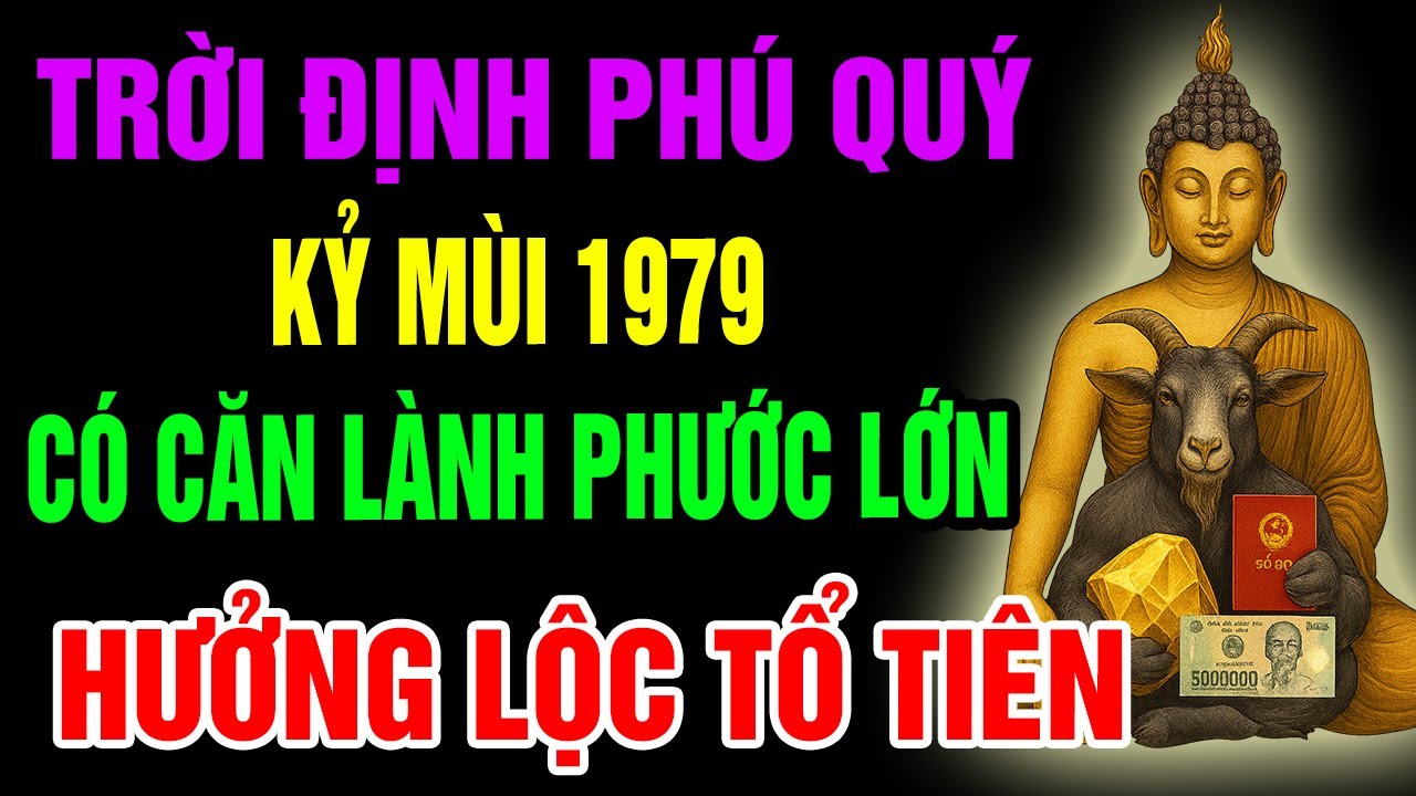 10 Dấu Hiệu Cho Thấy Kỷ Mùi 1979 Có Căn Lành Phước Lớn, Hưởng Lộc Tổ Tiên, Trời Định Phú Quý