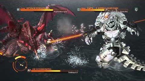 GODZILLA PS4 versus mode : Destroyah vs. SpaceGodzilla vs. Kiryu