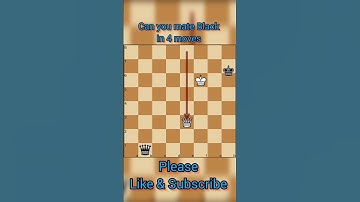 || Mate in 4|| #shorts #chess  #checkmate #learnchess  #tactics   #chessforbeginners #chesstricks