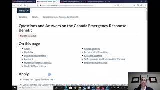 Canada Emergency Response Benefit Eligibility - Cerb Eligibility - Tax Law