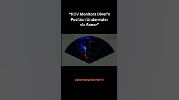 🤿ROV Monitors Diver’s Position Underwater via Sonar | 🎬SubNav OS Recording