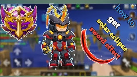 how to get the new solar eclipse 🤩 sword effect fast in bedwar ( block man go)