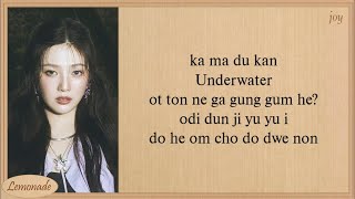 Red Velvet Underwater Easy Lyrics | Lyrics Vibes