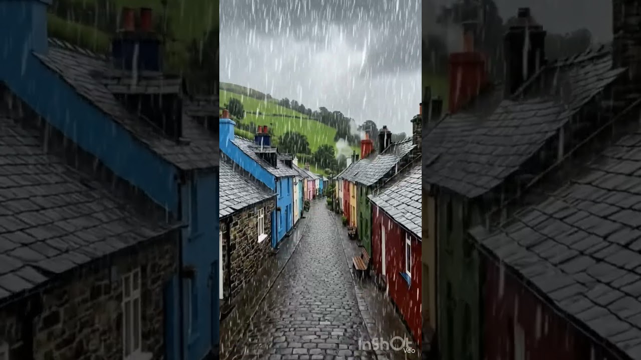Rain pouring#video#sounds#satiysfying#nonstop#calming#sot video