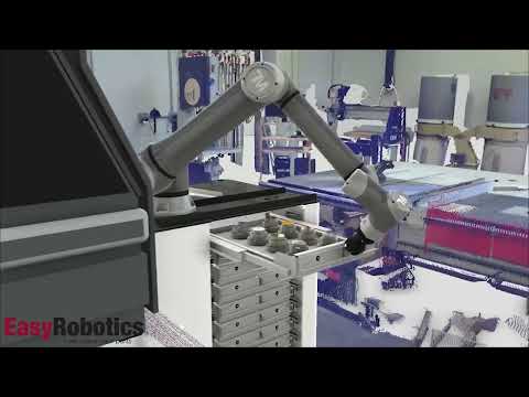Automation visualisation. Implementing Visual components in 3d model of workshop.