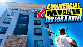 5 STORY COMMERCIAL BUILDING WINDOW CLEANING JOB | OUTSIDE ONLY | OVERVIEW