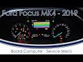 [Ford Focus 2018/2019 MK4] #9 Boardcomputer Service Menü