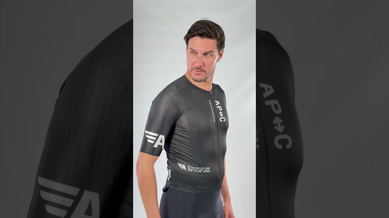 Camisa Marcio May Highline AAFF Aeroporto Ciclismo - Preto