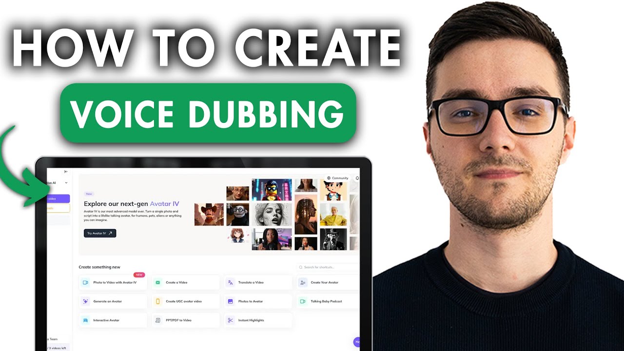 Как создать озвучку в HeyGen AI