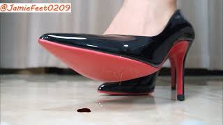 Red Bottom High Heels Little Man, Giantess Crush