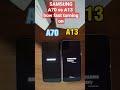 Samsung A70 vs A13 how fast turning on💥💥 #technology #tech #tipsandtrick #shorts