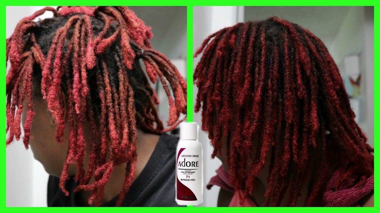 Dying My Dreads Locs Intense Red Adore 71 Touch Up