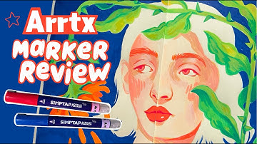 first time trying acrylic markers ! ✦ Arrtx Simptap review, draw with me ✦
