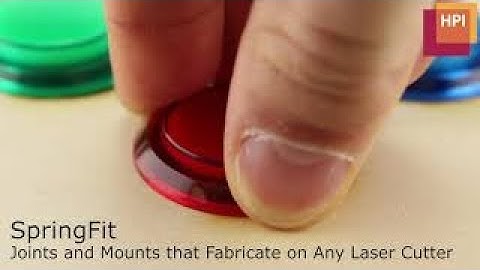 SpringFit: Joints and Mounts that Fabricate on Any Laser-Cutter