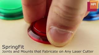 SpringFit: Joints and Mounts that Fabricate on Any Laser-Cutter