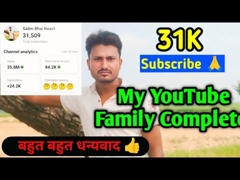 Good News 🎉 31K Subscribe Complete ✅ Monetization Criteria Complete 2025