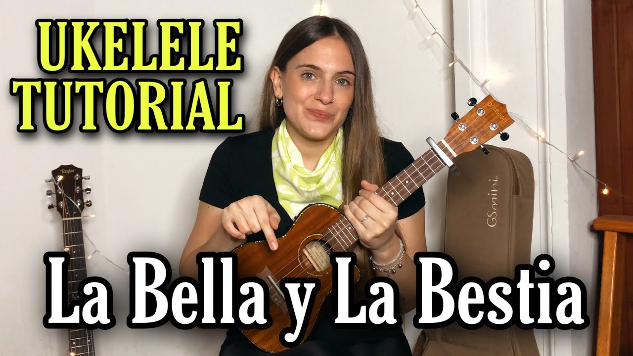 La Bella y la Bestia - Reik, Morat | Mica Amatti Ukelele Tutorial - YouTube