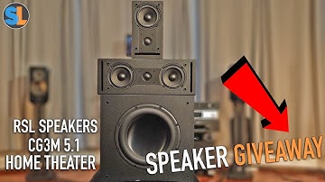 FREE HOME THEATER! RSL Speakers CG3M 5.1 Home Theater Speakers