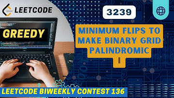 3239. Minimum Number of Flips to Make Binary Grid Palindromic I