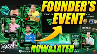 NOW & LATER FOUNDERS EVENT IN FIFA MOBILE 23 NEW FOUNDERS EVENT 120 MESSI PRESEASON PREPARATION
