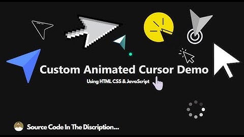 How to Create a Custom Animated Cursor Using JavaScript | Make Custom Cursor Using JavaScript
