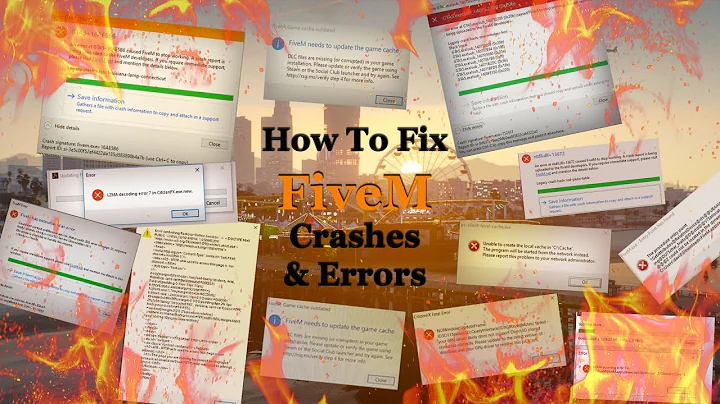 HOW TO FIX ALL ERRORS AND CRASHES ON FiveM (2022 STILL WORKING)