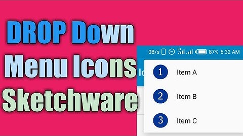 Add Icons To your Drop Down Menu Sketchware